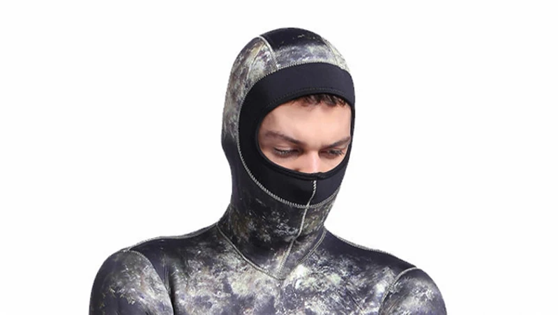 SBART Camo 3 мм неопрен Дайвинг Гидрокостюмы полный тело для мужчин подводное плавание костюм подводной охоты теплый защитный с капюшоном для серфинга
