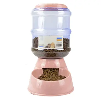 

Pet 3.8L Automatic Food Water Dispenser Puppy Kitten Feeder Bowl Dog Cat Drinker