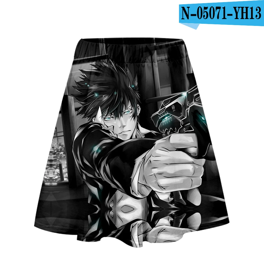 Psycho-Pass юбка Harajuku Повседневная стиль Harajuku поп юбки новые сексуальные Kpops Женские повседневные Psycho-Pass юбки уличная - Цвет: B