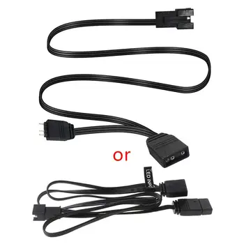 

ARGB 5V 3 Pin Extension Cable AURA MSI Motherboard Splitter Adapter for 5V Halos 35EA