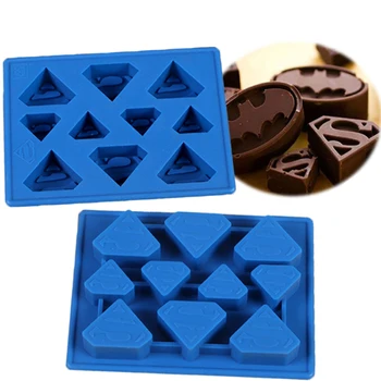 

Superman Series Silicone Ice Cube Maker Candy Fondant Cakes Decorating Mold kitchen Tools,Suitable For Children's Birthday Party