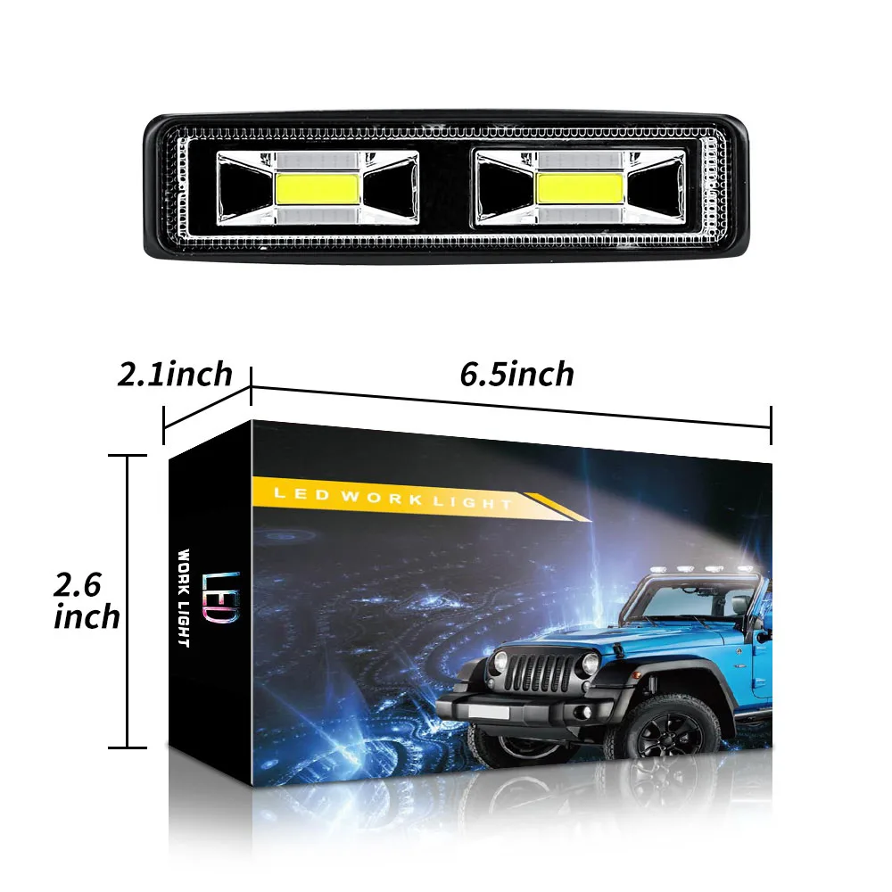 2 шт/1 шт 9-30 в 48 Вт 2LED рабочий свет бар прожекторы внедорожники ATV лампы