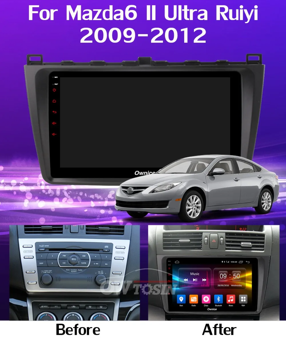 Top 360° Panoramic 4GB+64GB Android 9.0 Car Multimedia Radio GPS SPDIF DSP CarPlay Video For Mazda 6 Mazda6 II Ultra Ruiyi 2009-2015 7