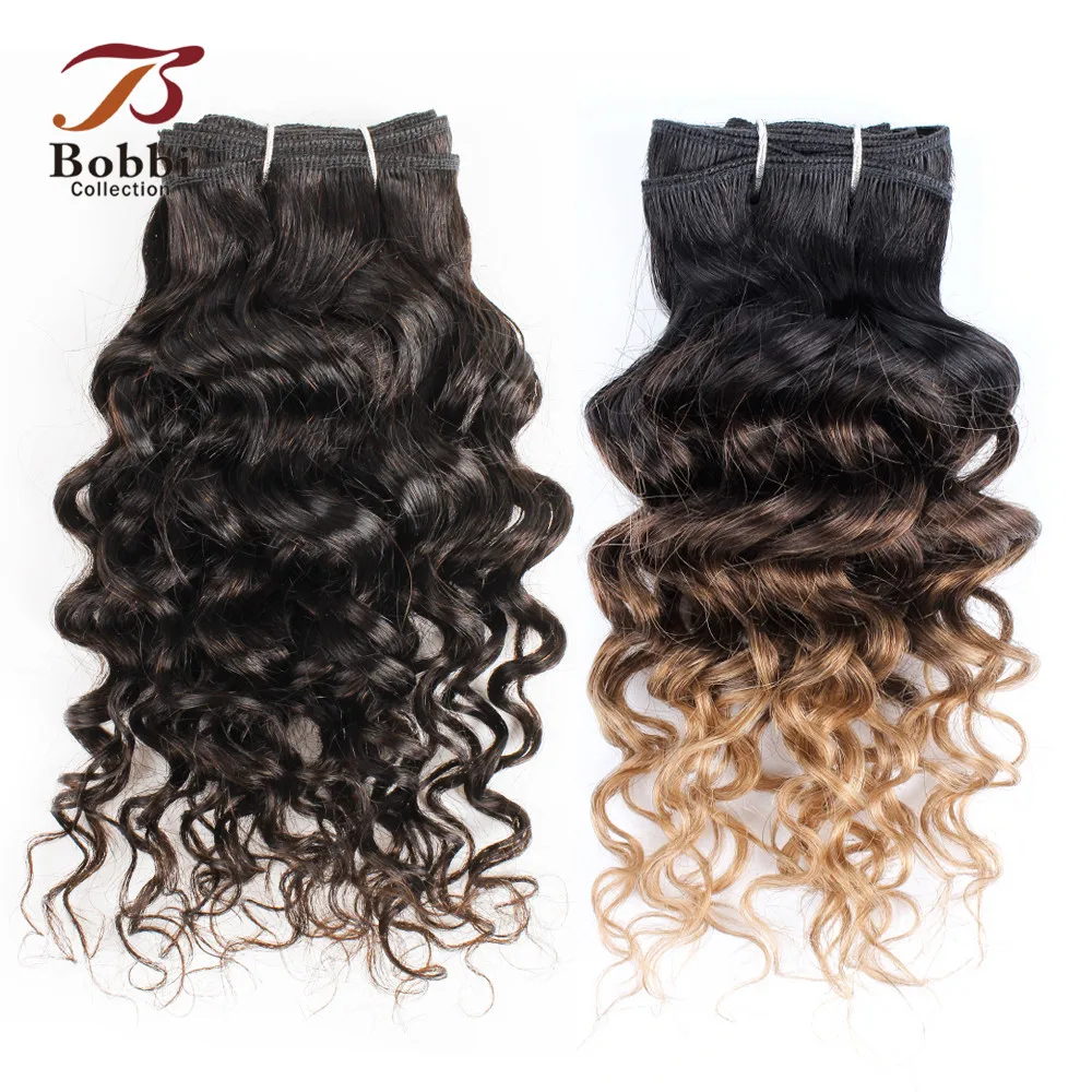 Bobbi Коллекция T 1B 27 Ombre медовый блонд темно коричневый бразильские волнистые