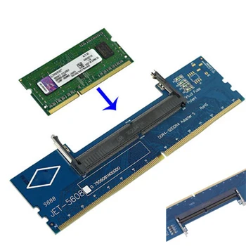 

Laptop DDR4 RAM to Desktop Adapter Card Memory Tester SO DIMM to DDR4 Converter