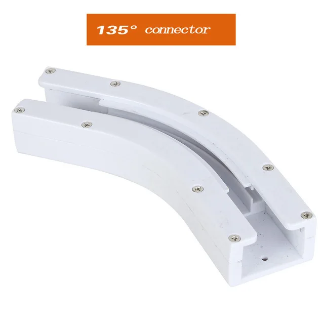 Buen valor Conector de soporte de junta de riel de cortina eléctrica, conector de 90 ° y 135 ° para ventana Tipo L para Aqara Xiaomi Dooya Track KxabmVEnp