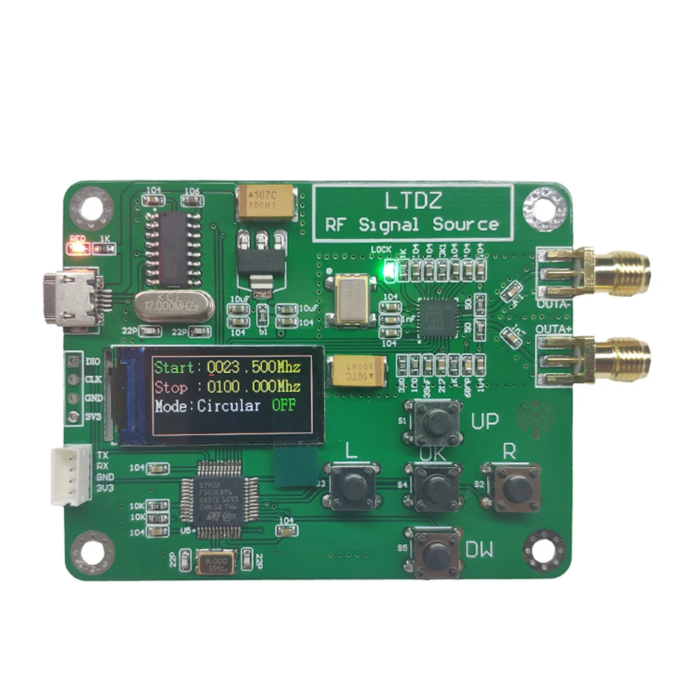 LTDZ MAX2870 STM32 23 5 6000 МГц модуль источника сигнала USB в питание частота и режимы