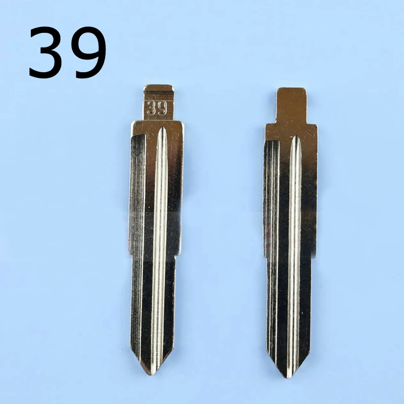 Полотно дистанционного ключа#4#22#25#29#39#57#69#67#62 ключ автомобиля эмбрион правого левого лезвия ключ автомобиля эмбрион замена головки ключа - Цвет: 39