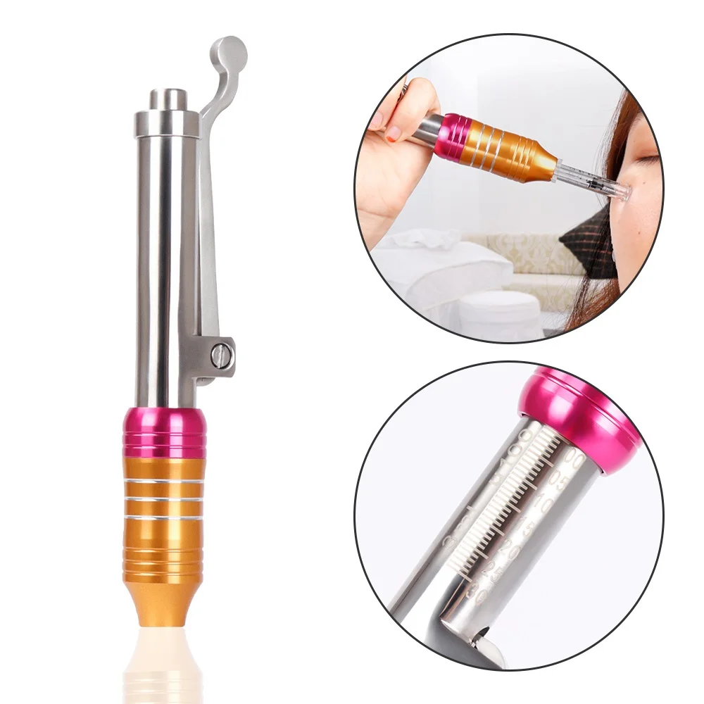 

0.3ML Hyaluronic Acid Pen Lip Lifting Wrinkle Removal Hyaluron Injection Gun High Pressure Syringe Needle Beauty Tool Kit