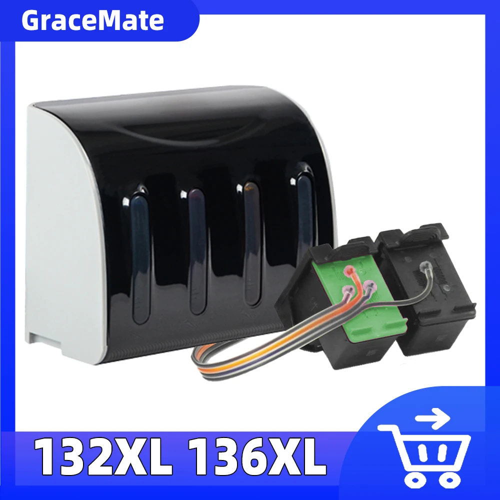 Картридж для принтеров Hp 132 136 CISS Officejet 6213 2573 C3183 D5163 1513 1513s Deskjet 5443 D4163 | Компьютеры и