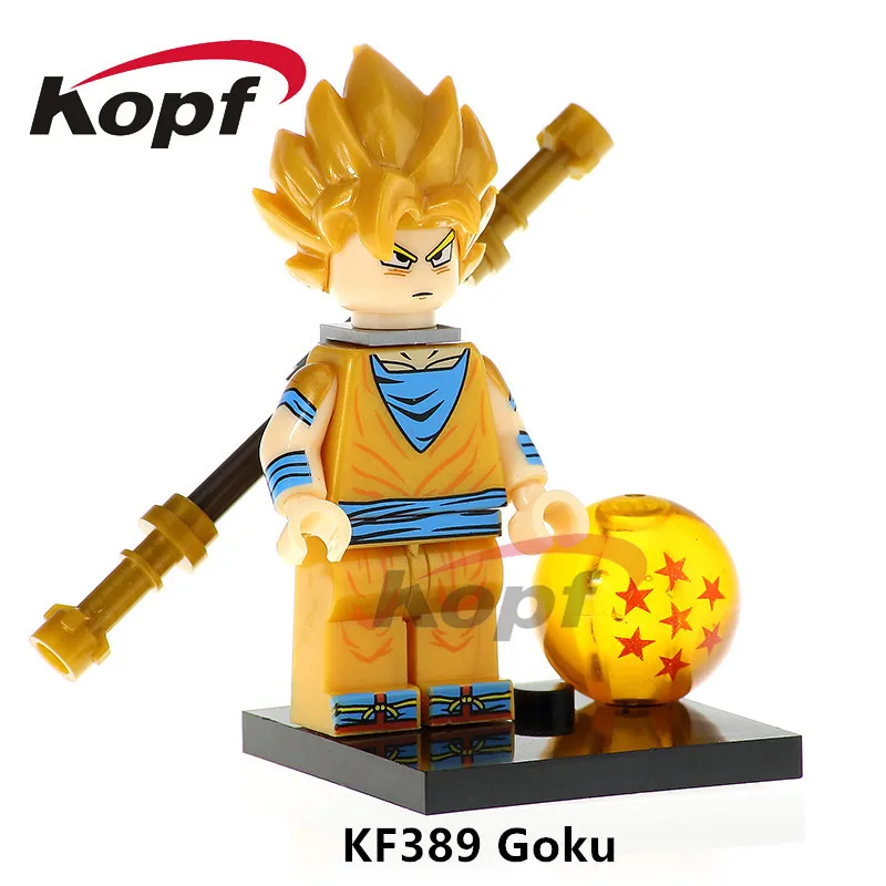 20 шт. KF2020 строительные блоки Dragon Ball Z фигурки Android 16 общие синие Future трусы Супер Герои Кирпичи Детские Подарочные игрушки - Цвет: KF389 20Pcs No Box
