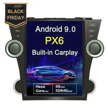 

12.1" Android 9.0 Tesla style Car GPS Navigation For Toyota Highlander 2007-2013 Tape Recorder Head Unit Multimedia Player Radio