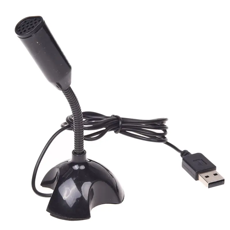 

USB Microphone Web Flexible Noise Canceling Mic For Mac PC Computer Laptop Stand