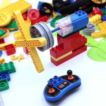 

NEW Large Motor Remote Control Compatible with logoes Duploe Technic 9656 Building Block Bricks Electric Teaching AID Toys Gifts