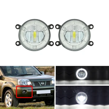 

Fit For Nissan X-Trail Frontier Pathfinder Navara Sentra X-Terra Elgrand Led Fog Light Kits W/ Guide DRL Daylights