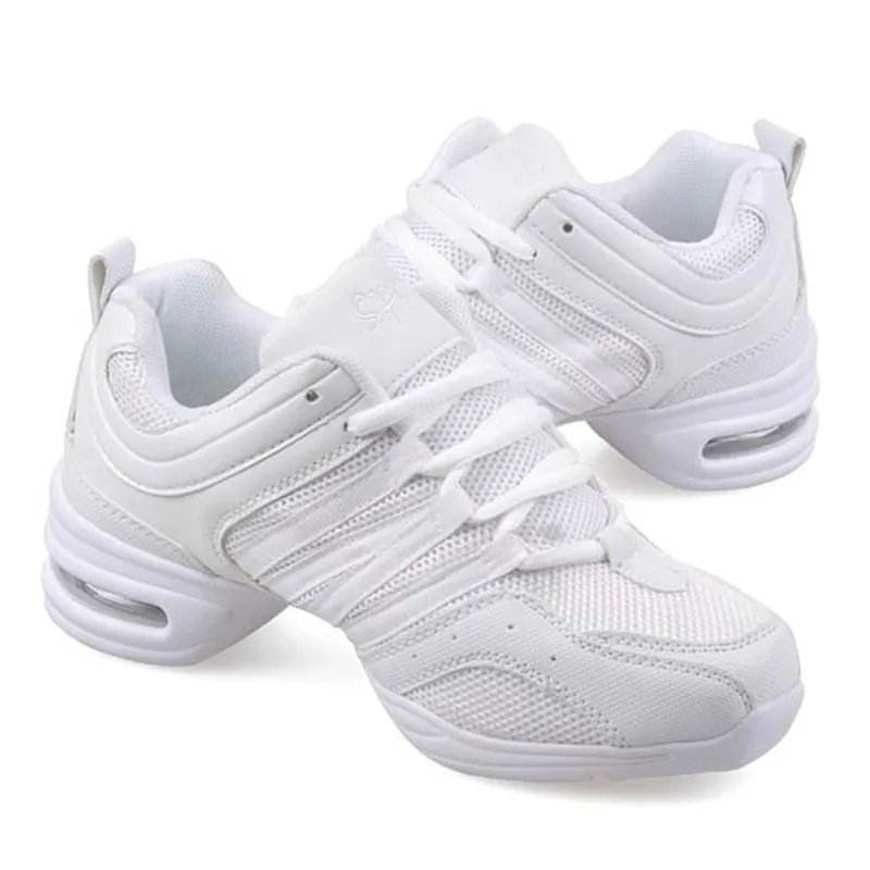 Mesh Jazz Shoes Woman Ladies Modern Soft Outsole Dance Sneakers Breathable Lightweight Dancing Fitness  Sapato Feminino