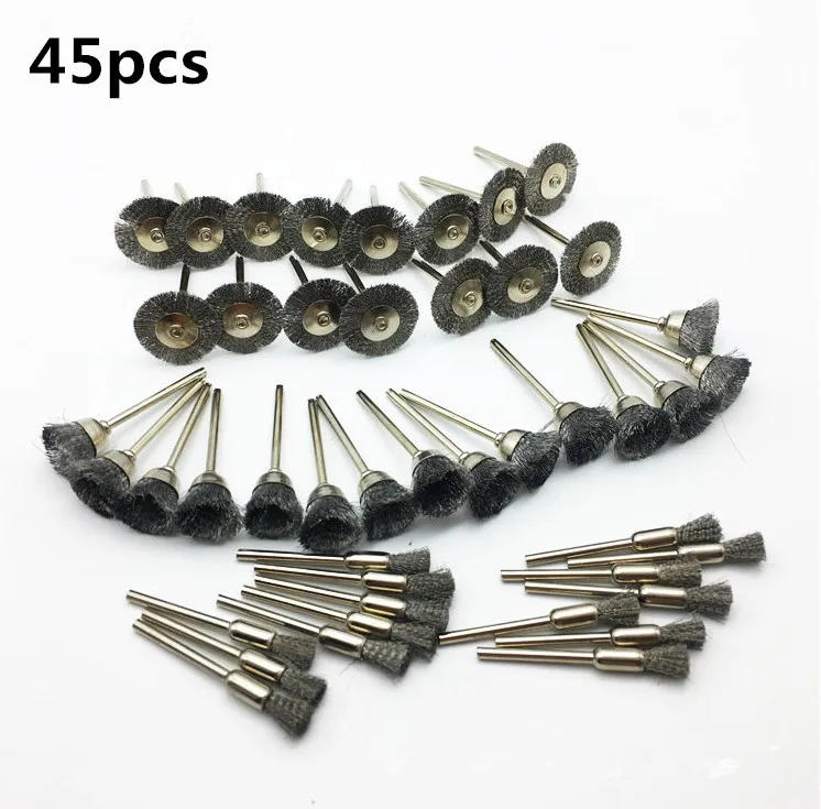 6 Dremel аксессуары из нержавеющей стали щетки колеса провода Набор для мини дрель Шлифовальные вращающиеся инструменты Dremel щетка - Цвет: 6