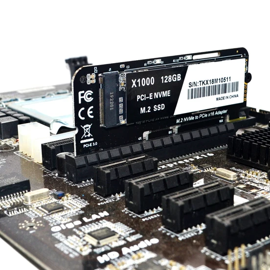 AAAE Top-M.2 NVMe SSD для PCI-E X16 конвертер карты NGFF M-Key M.2 PCIe PCI-Express X4/X8/X16 HDD жесткий диск твердотельный диск Adap