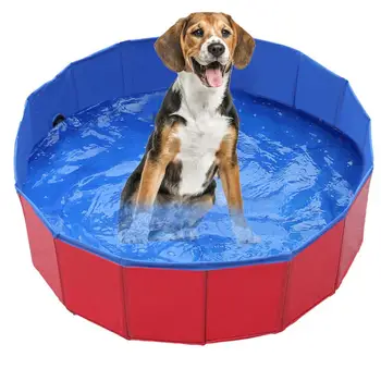

Foldable Pet Dog Swimming Pool Portable PVC Dog Pool Kids Bath Dogs Cats Outdoor Bathtub Kids Toy Pool High Quality Newer