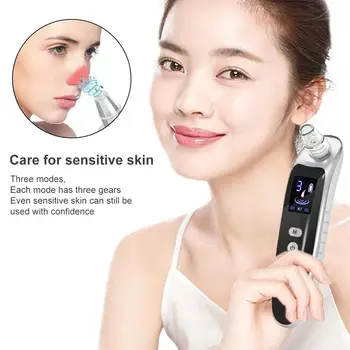 

Face Acne Black Dot Pimple Microcrystalline Blackhead Facial Cleaning Blackhead Removal Equipment LED Screen Vacuum Cleaner