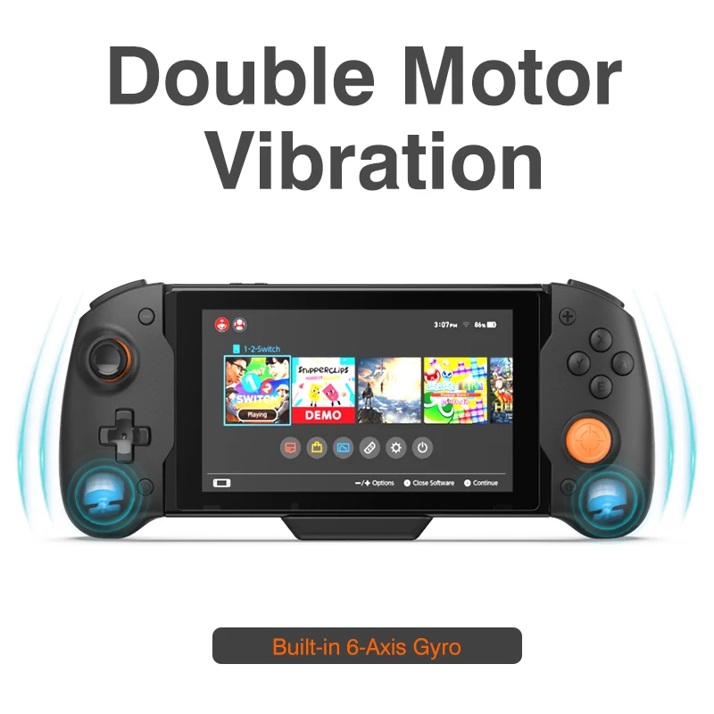 Беспроводной геймпад джойстик игровой контроллер для NS Switch двойной мотор