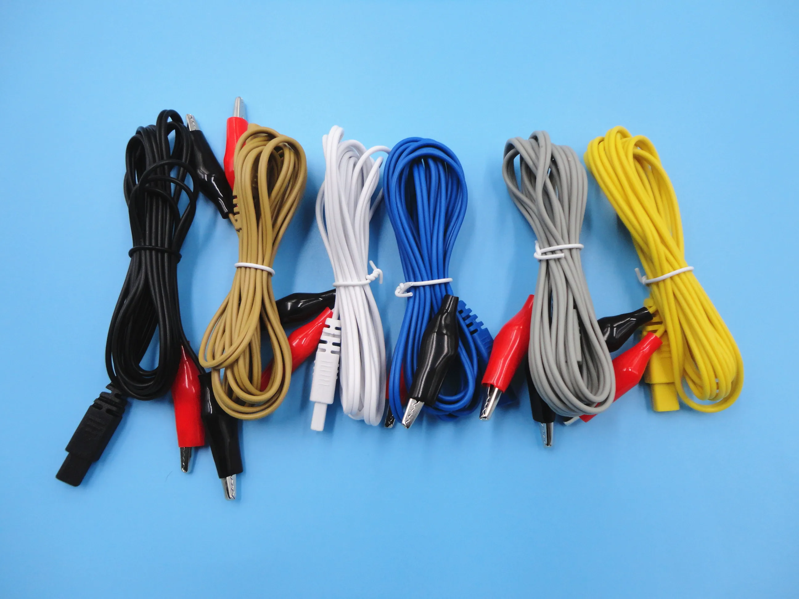 6pcs/lot Therapy cable parts for KWD-808I KWD808 I KWD-808 I KWD 808 KWD808-I nerve muscle stimulator Machine
