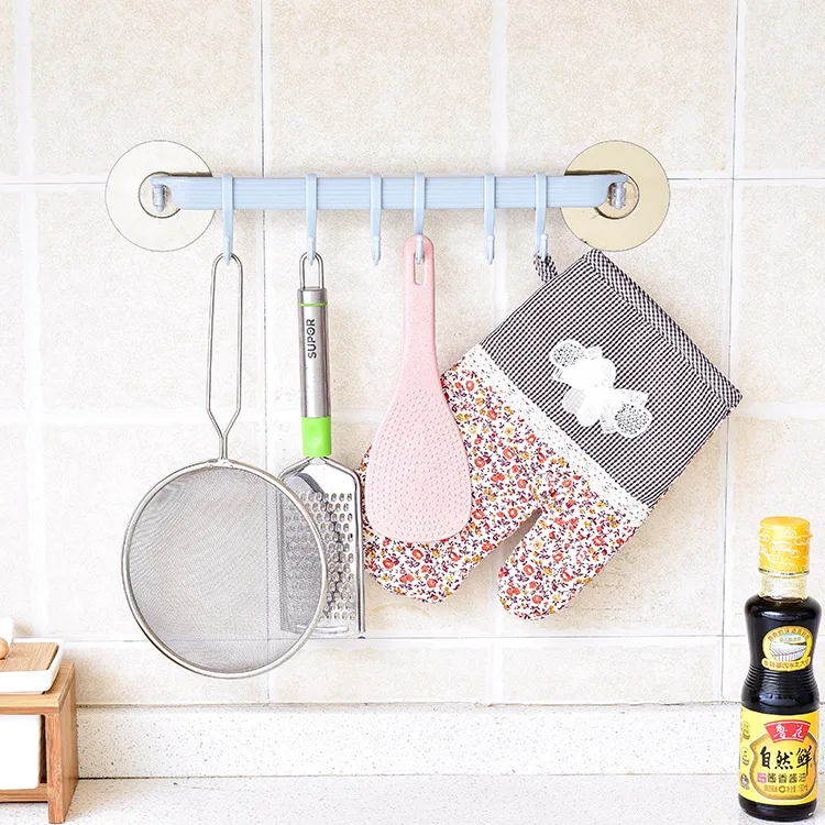 Kitchen Bathroom Hook Rack Double Suction Cup Towel Rack Hook Holder Lock Type Sucker Adjustable Double Cup Strong Hanging