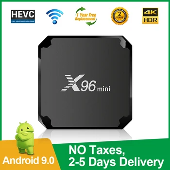 

X96mini Android Box TV Smart Amlogic S905W Quad Core Support 2.4G Wireless 4K Media Player Android 9.0 TV BOX Set-Top BOX x96