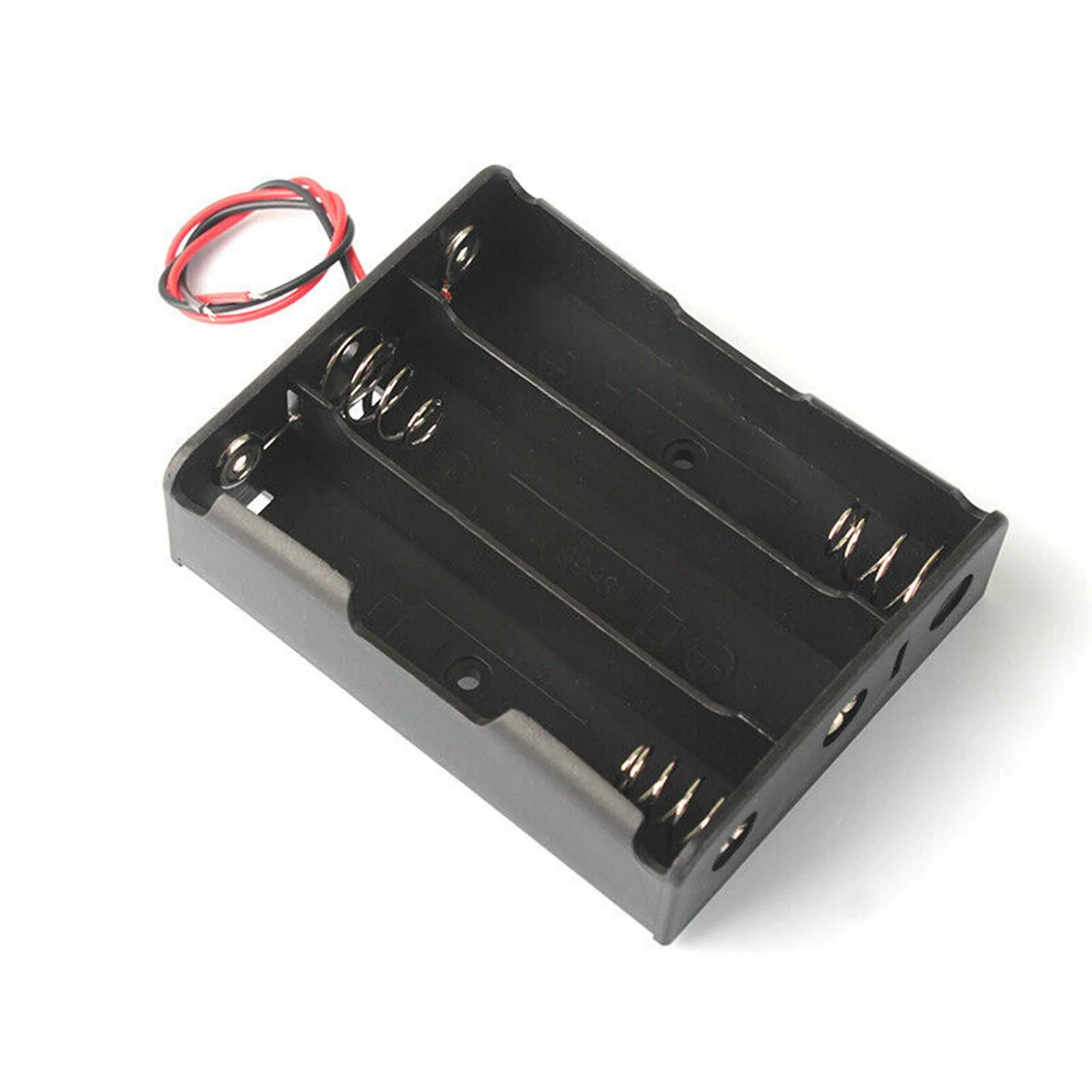 

DIY 3.7-14.8V 1/2/3/4 Section Plastic Battery Case Box Holder Storage Box For 18650 Black