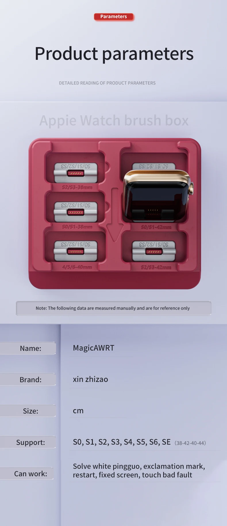 MagicAWRT 6in1 Ibus Magic Awrt Adapter Restore Tool for Apple Watch S1 S2  S3 S4 S5 S6 38mm 42mm 40mm 44mm restortool
