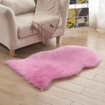 

Soft Sheepskin Rug Chair Cover Artificial Wool Warm Hairy Carpet Floor Mat Soft Rest Area Blanket Seat Pad Skin Textile