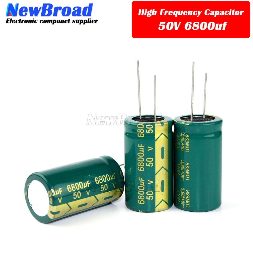 1pcs 50V 6800uF 50Volt 6800MFD 22*40mm Aluminum Electrolytic Capacitor 10PCS 50V6800uF Electrolytic capacitors 6800UF 50V 22*40MM