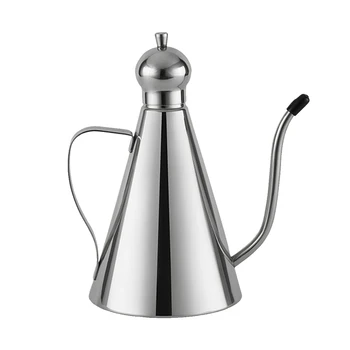 

Teapot Seasoning Oil Bottle With Cover Condiment Dispenser Container Dustproof Stainless Steel Vinegar Dispenser Kitchen Storage