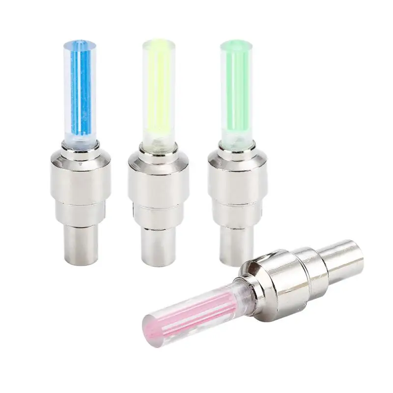 Fashion 4 colors LED Bike light mountain road bike bicycle lights LEDS Tyre Tire Valve Caps Wheel spokes LED Light Dropshipping