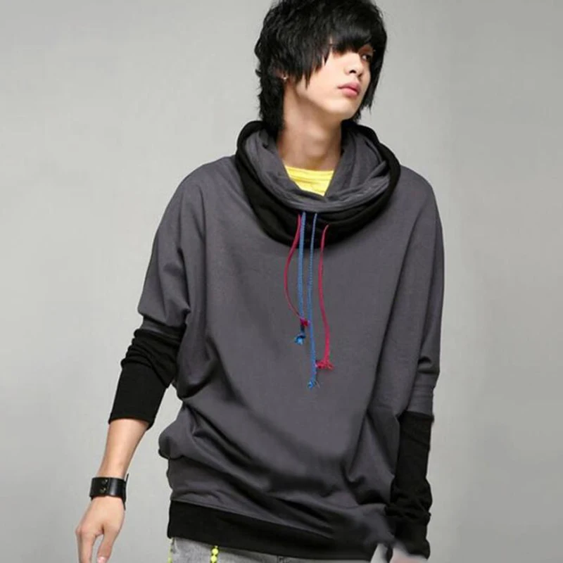 Мужская рубашка летучая мышь модная Корейская версия свободного покроя с