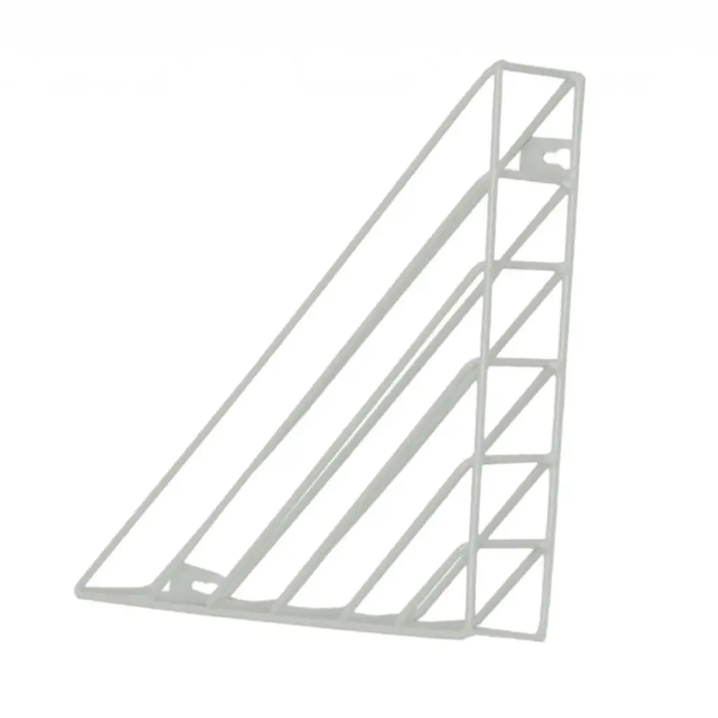 C White as describe Nordic Style Triangle Iron Wire Magazine Rack Display Book Stand Bookshelf Office Desktop Decoration - Цвет: C White as describe