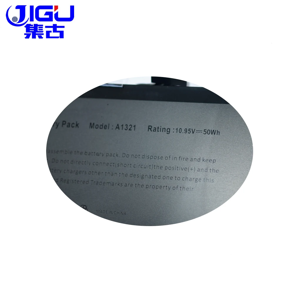 Аккумулятор JIGU A1321 для ноутбука батарея APPLE MacBook Pro 15 дюймов A1286 MB985 MC986 MC118 MC371 MC372 MC373