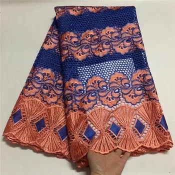 

2020 Latest Guipure Lace Cord Lace Embroiderey French African Cord Lace Fabric High Quality Nigeria Lace Fabric dress df82-982