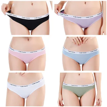 

NEW 2PCS/Lot Sexy women's cotton seamless solid color panties underwear women's panties low waist letters ladies intimate briefs
