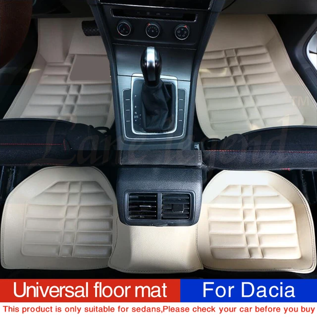 Tapis de sol universel pour voiture, pour Dacia Sandero Duster Logan,  coussin de siège de voiture