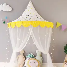 Детские палатки teepee детский игровой домик хлопковая кровать палатка навес складная кроватка палатка Детская комната Декор подарки на день рождения фотографии реквизит