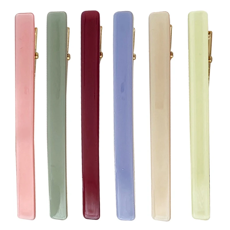 1 шт. Новый однотонный акриловый зажим Аллигатор заколка для волос головной убор