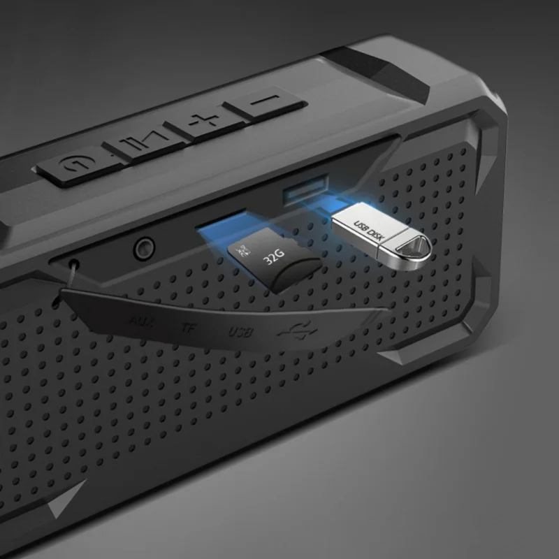 Музыкальный динамик для Bluetooth, Мини Портативный IPX4 водонепроницаемый открытый беспроводной звуковой ящик