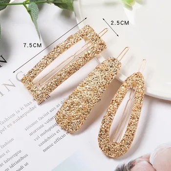

Fashion Geometric Water Drop Rhinestone Hair Clip Hairpin Hair Accessories Women Hair Clip Claw Tools