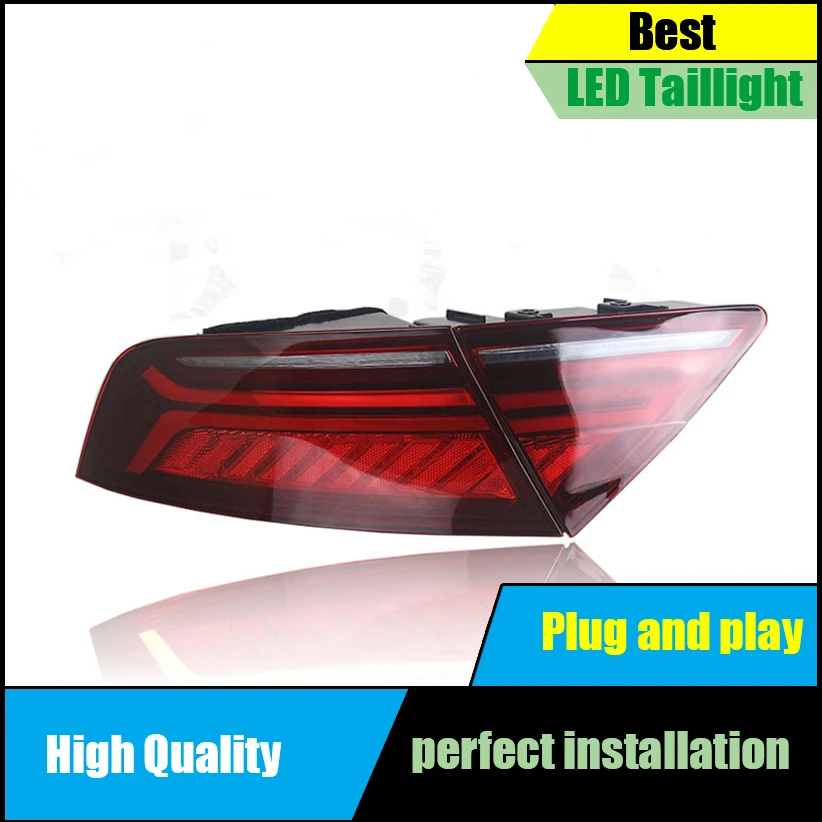  Car Styling For Audi A7 Tail Light Assembly 2011-2016 LED Tail Lights Rear Lamp moving turn signal  - 4000390005115