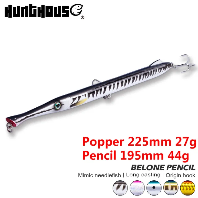 US $4.73 Hunthouse pencil fishing lures bluefish predator wobber pencil stickbait sinking seabass spinning t