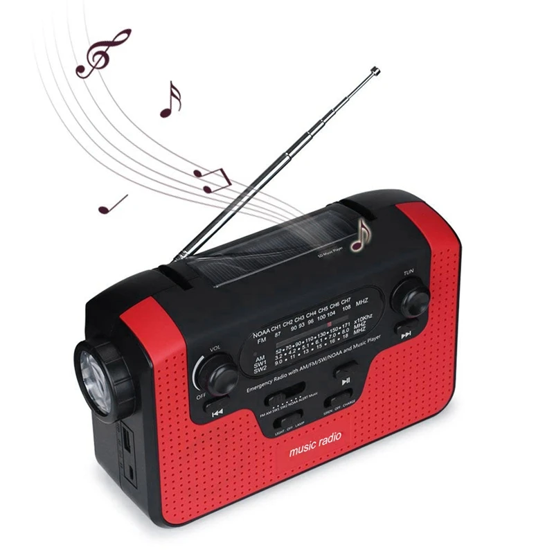 AM05-Bluetooth Radio Solar Hand Crank Emergency Am