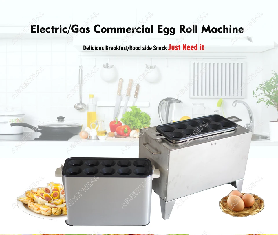JDQ11/JDQ13/SYJ11 электрическая/газовая 10 отверстий яичная роликовая плита роликовая машина коммерческое S. Стальное яйцо, Сосиска аппарат для изготовления роллов