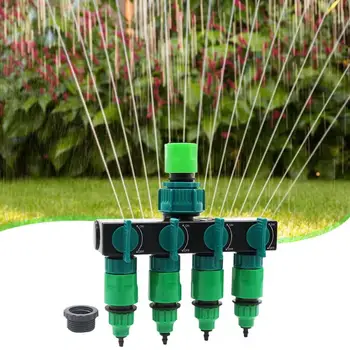 

Garden Drip Irrigation 4 Way Tap Hose Splitter 4/7 8/11 Hose Pipe Connector Flowers Plants Lawns Agriculture Watering Kits
