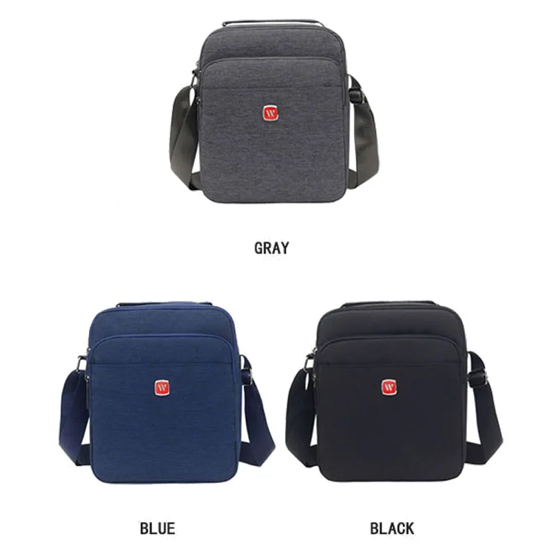 Najtaniej Męskie dorywczo Oxford tkaniny wodoodporna torba duża kieszeń na zamek moda solidna kolorowa torba na ramię męskie torby typu crossbody Tote